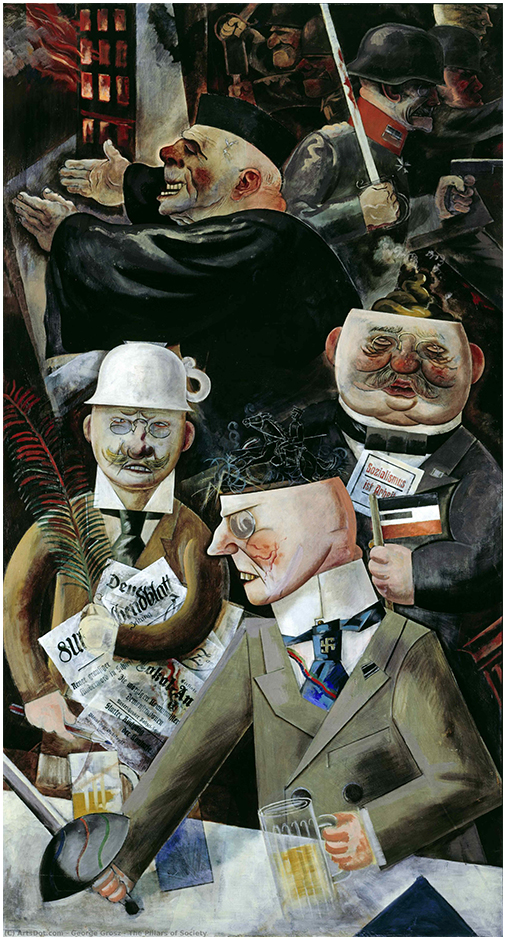 Los pilares de la sociedad de george grosz